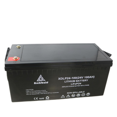 Baterai Kapal Lifepo4 24v 100ah OEM / ODM Masa Pakai Panjang