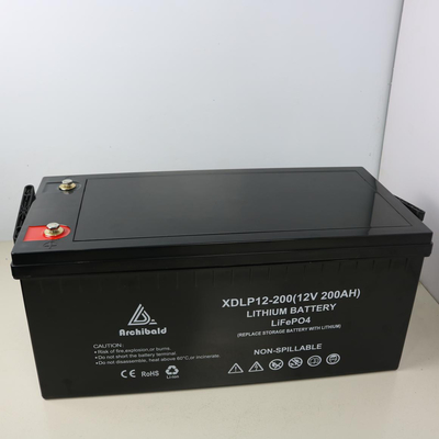 12v 200ah Lithium Rechargeable Lifepo4 Battery Smart Dengan Layar Lcd Bms Battery Pack