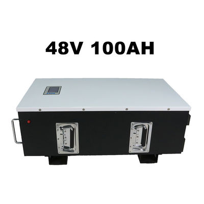 Rv 5.12KWH 48v 200ah Lifepo4 Battery Pack Rak Dipasang Baterai Silk